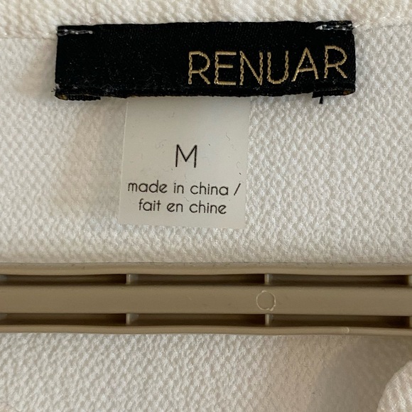 Renuar Cream Ruffle Front Blouse - Picture 2 of 2